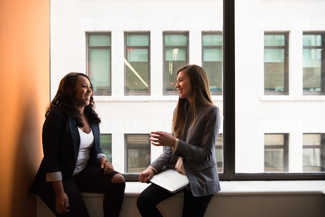 Two people in a warm, unposed conversation